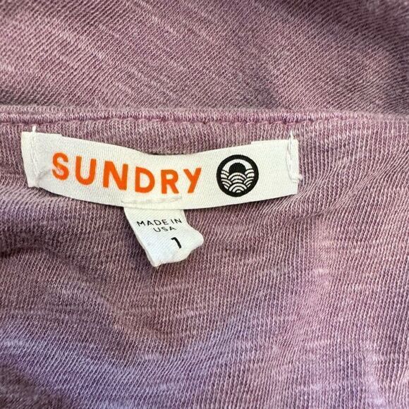 Anthropologie Sundry Keyhole Midi Dress Violet Purple Size 1 = Small (4-6) - Picture 4 of 6